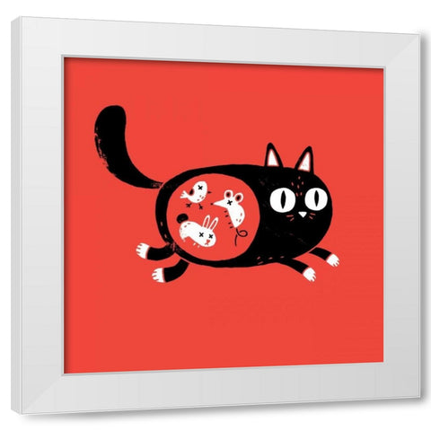 Its Whats Inside that Counts White Modern Wood Framed Art Print by Buxton, Michael