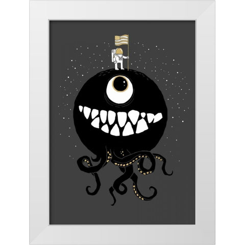 Space Oddity White Modern Wood Framed Art Print by Buxton, Michael