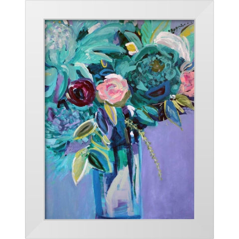 Rejuvenation White Modern Wood Framed Art Print by Brewer, Jacqueline