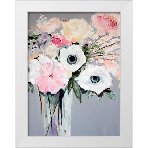 Sweetie Pie White Modern Wood Framed Art Print by Brewer, Jacqueline