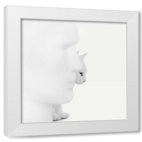 Mystique White Modern Wood Framed Art Print by Bertelli, Jon