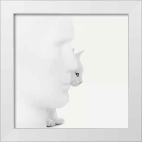 Mystique White Modern Wood Framed Art Print by Bertelli, Jon