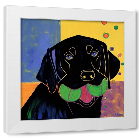 Baller White Modern Wood Framed Art Print by Bond, Angela