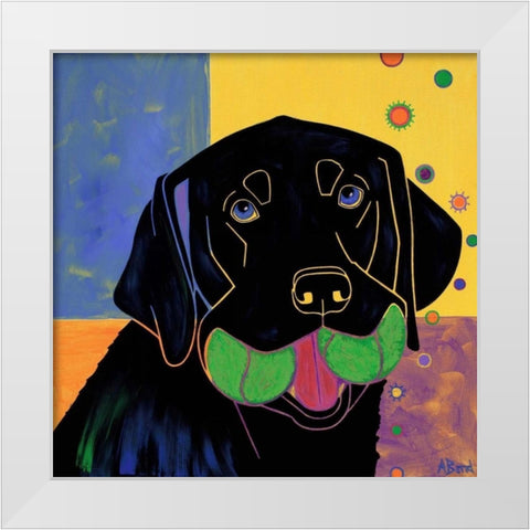 Baller White Modern Wood Framed Art Print by Bond, Angela