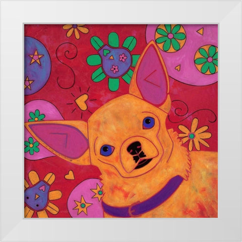 Bandito Mexicano White Modern Wood Framed Art Print by Bond, Angela