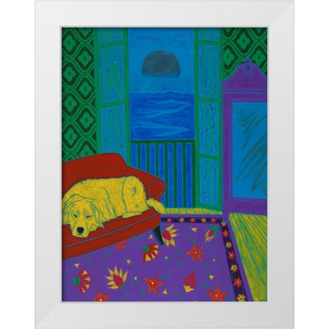 Dreaming of Possibilities White Modern Wood Framed Art Print by Bond, Angela