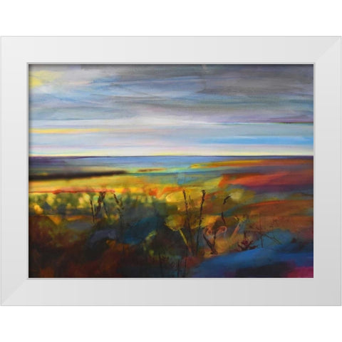 Buttercups Near Warley White Modern Wood Framed Art Print by Boyce, Kate