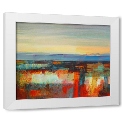 Early Morning Light-Wadsworth Moor White Modern Wood Framed Art Print by Boyce, Kate
