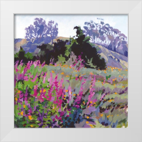 Spring Haze, Eucalyptus on the Ridge White Modern Wood Framed Art Print by Burtt, Marcia