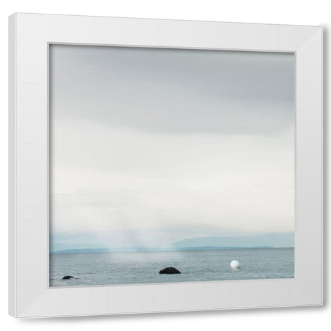 Trio White Modern Wood Framed Art Print by Bertelli, Jon