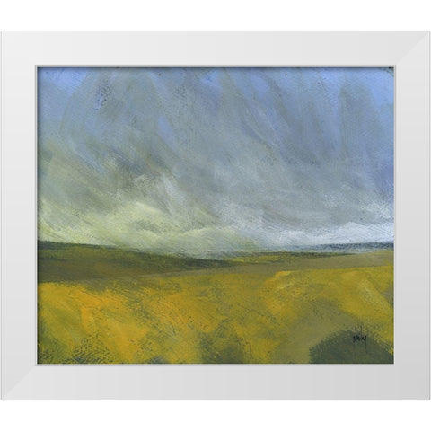 Open Moor White Modern Wood Framed Art Print by Bailey, Paul