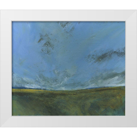 Rough Moor White Modern Wood Framed Art Print by Bailey, Paul