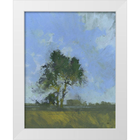 Sandlings Dawn White Modern Wood Framed Art Print by Bailey, Paul