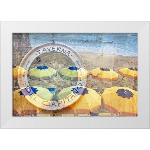 Taverna del Capitano #1 White Modern Wood Framed Art Print by Blaustein, Alan