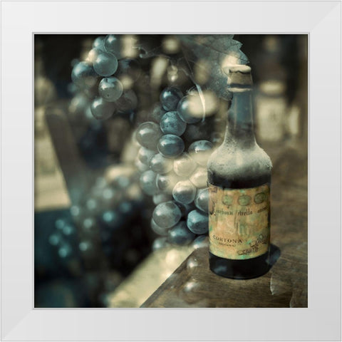 Tuscan Caffe #1 White Modern Wood Framed Art Print by Blaustein, Alan