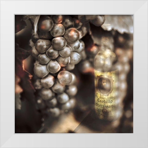 Tuscan Caffe #3 White Modern Wood Framed Art Print by Blaustein, Alan