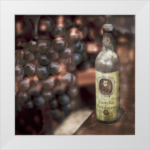 Tuscan Caffe #4 White Modern Wood Framed Art Print by Blaustein, Alan