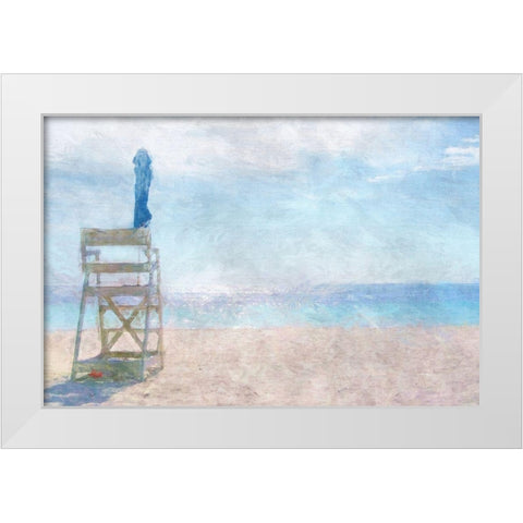 Off Duty White Modern Wood Framed Art Print by Bay, Noah