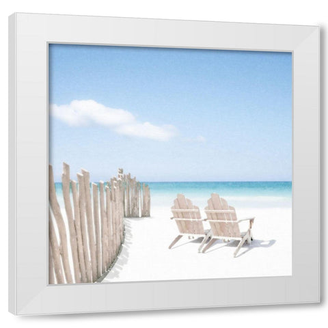 Zen No. 1 White Modern Wood Framed Art Print by Bay, Noah