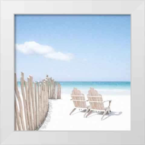 Zen No. 1 White Modern Wood Framed Art Print by Bay, Noah