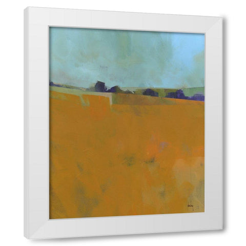 August Fields White Modern Wood Framed Art Print by Bailey, Paul