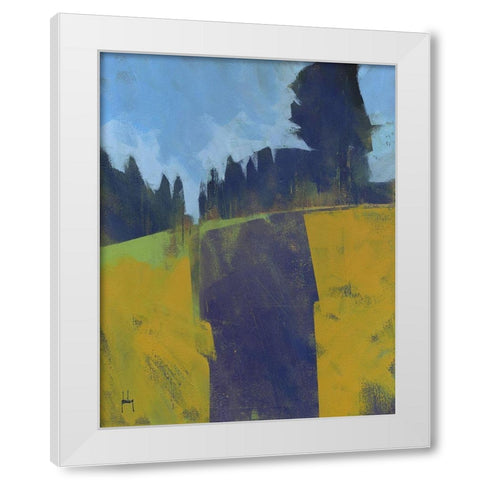 Firebreak White Modern Wood Framed Art Print by Bailey, Paul