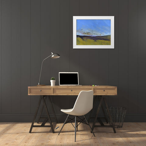 Upland Undulation White Modern Wood Framed Art Print by Bailey, Paul