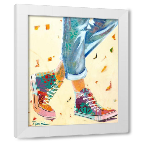 High Tops White Modern Wood Framed Art Print by Beer, Pamela K.