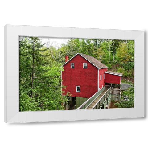The Old Gristmill White Modern Wood Framed Art Print by Burdick, Chuck