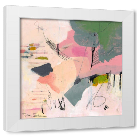 Sylvan Zephyr No. 1 White Modern Wood Framed Art Print by Beer, Pamela K.