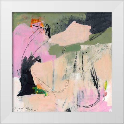 Sylvan Zephyr No. 2 White Modern Wood Framed Art Print by Beer, Pamela K.