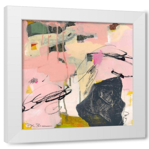Sylvan Zephyr No. 4 White Modern Wood Framed Art Print by Beer, Pamela K.
