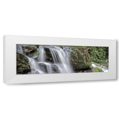 Canyon Falls No. 10 White Modern Wood Framed Art Print by Blaustein, Alan