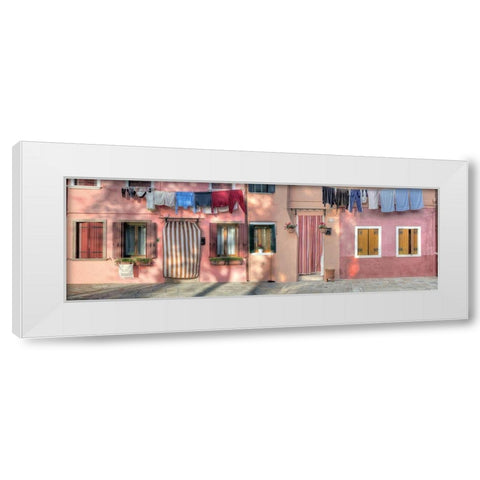 Casa Veneziane No. 2 White Modern Wood Framed Art Print by Blaustein, Alan
