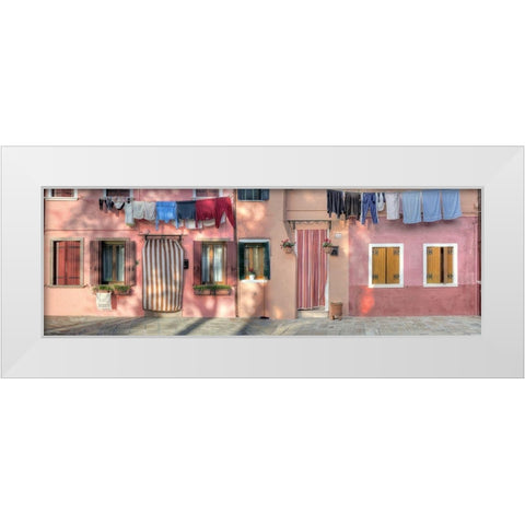Casa Veneziane No. 2 White Modern Wood Framed Art Print by Blaustein, Alan
