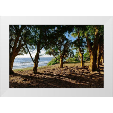 Ancient Family White Modern Wood Framed Art Print by Burdick, Chuck