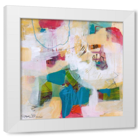 Oide 1 White Modern Wood Framed Art Print by Beer, Pamela K.
