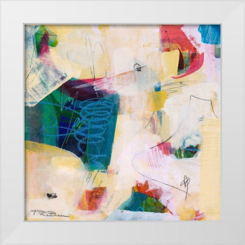 Oide 2 White Modern Wood Framed Art Print by Beer, Pamela K.