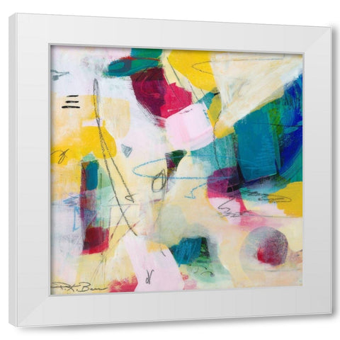Oide 3 White Modern Wood Framed Art Print by Beer, Pamela K.