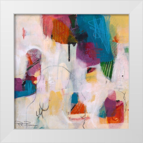 Oide 5 White Modern Wood Framed Art Print by Beer, Pamela K.
