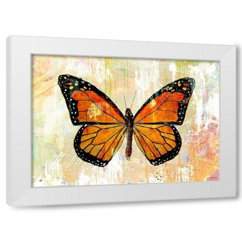 Monarch No. 1.0 White Modern Wood Framed Art Print by Baran, John