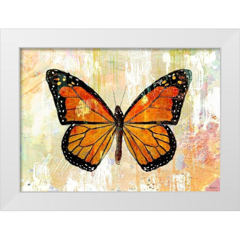 Monarch No. 1.0 White Modern Wood Framed Art Print by Baran, John