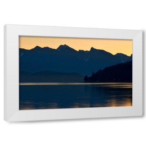 Peaceful Majesty White Modern Wood Framed Art Print by Burdick, Chuck