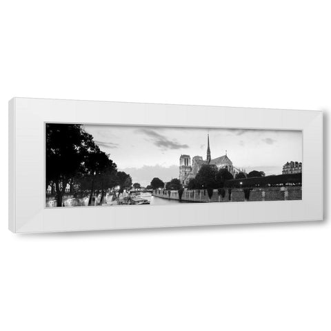 Spire - ÃƒÅ½le de la CitÃƒÂ© White Modern Wood Framed Art Print by Blaustein, Alan