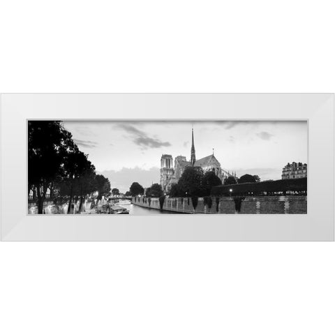 Spire - ÃƒÅ½le de la CitÃƒÂ© White Modern Wood Framed Art Print by Blaustein, Alan
