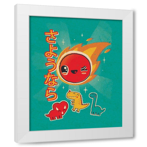 Kawaii in the Sky White Modern Wood Framed Art Print by Buxton, Michael