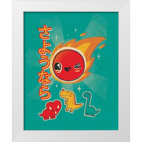 Kawaii in the Sky White Modern Wood Framed Art Print by Buxton, Michael