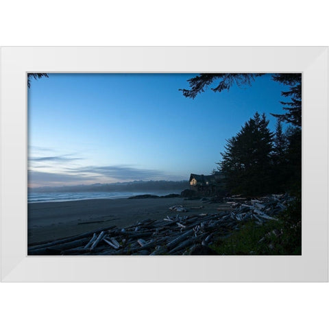 Home At Last White Modern Wood Framed Art Print by Burdick, Chuck
