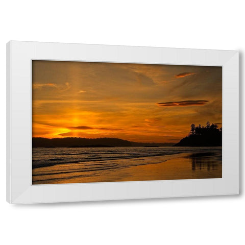 Radiance White Modern Wood Framed Art Print by Burdick, Chuck