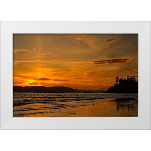 Radiance White Modern Wood Framed Art Print by Burdick, Chuck